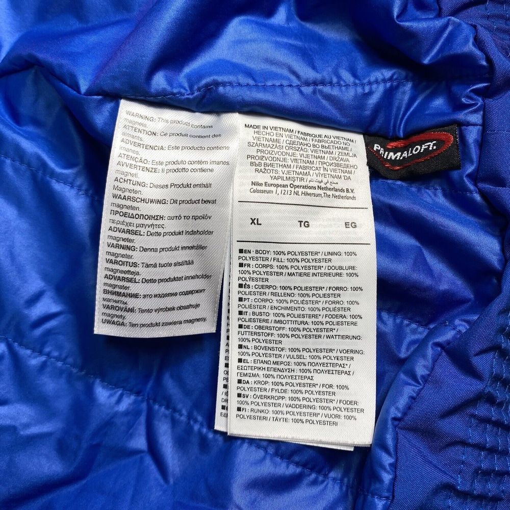 NIKE SOCHI 2014 Olympics  Women’s   Hooded Blue Winter Coat  Sz XL - Picture 9 of 16